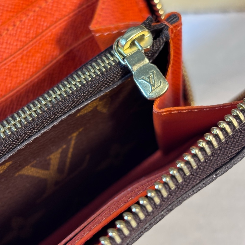 Louis Vuitton Clemence Wallet Monogram Orange - Picture 9 of 13